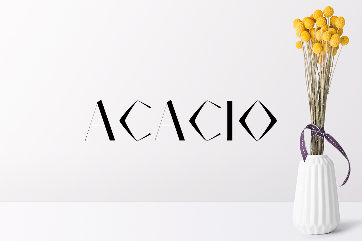 Acacio: A Bold Display Font for Creative Projects