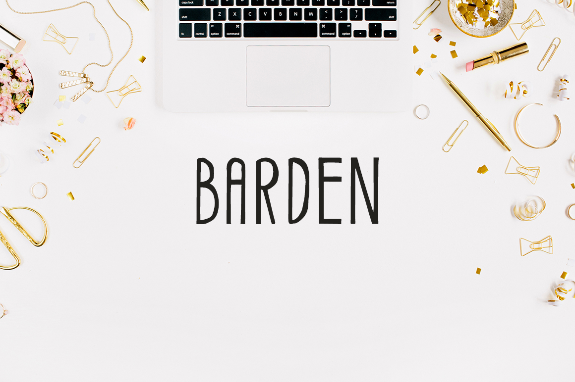 Barden: A Handmade Font for Creative Design