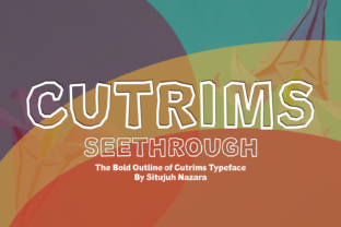 Cutrims Seethrough: A Bold, Transparent Display Font