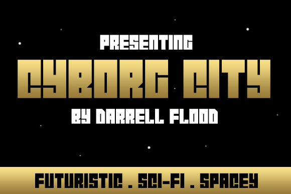 Cyborg City: A Bold Font for Digital Campaigns