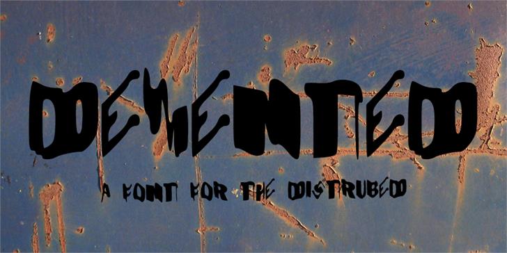 Demented Font: A Messy, Drunk Look for Web Design