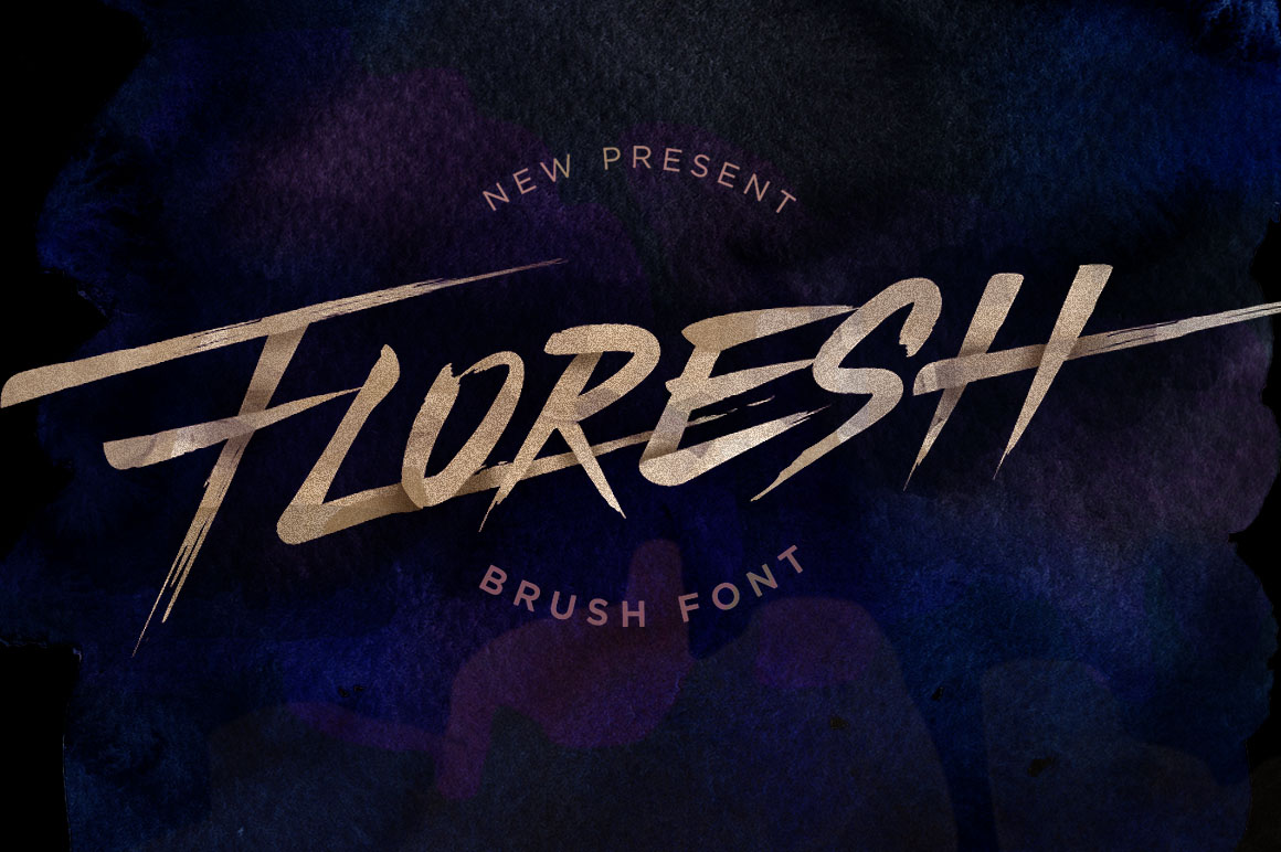 Floresh: A Hand Brushed Font for Web Design