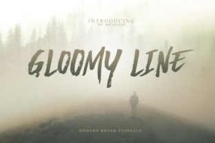Gloomy Line: A Quirky Display Font