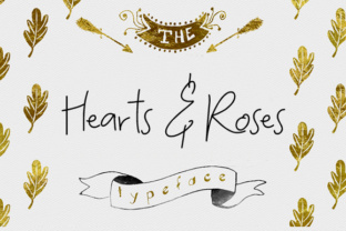 Hearts and Roses: A Handcrafted Display Font That Feels Like a First Draft You’d Keep