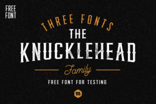 Knucklehead: A Bold Font for Vintage Branding