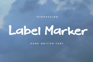 Label Marker: A Handcrafted Display Font for Trusted Branding