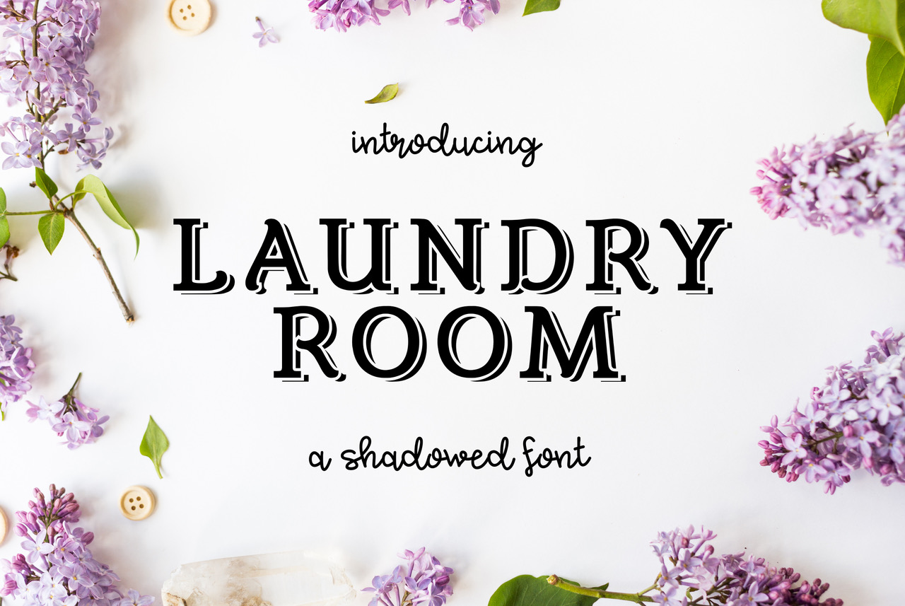 Laundry Room: A Fresh Display Font