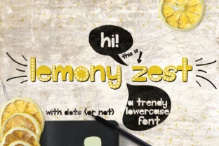 Lemony Zest: A Display Font That Feels Like Sunlight on Paper