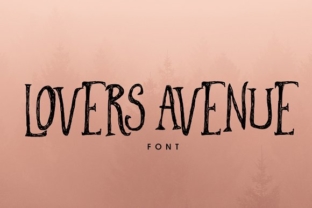 Lovers Avenue: A Handcrafted Display Font for Digital Charm