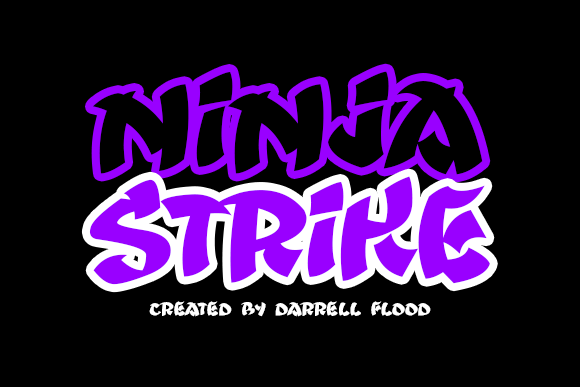 NinjaStrike: A Bold Display Font for Editorial Impact