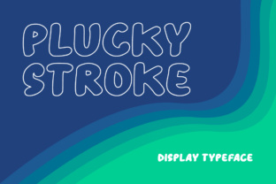 Plucky Stroke: A Bold Display Font