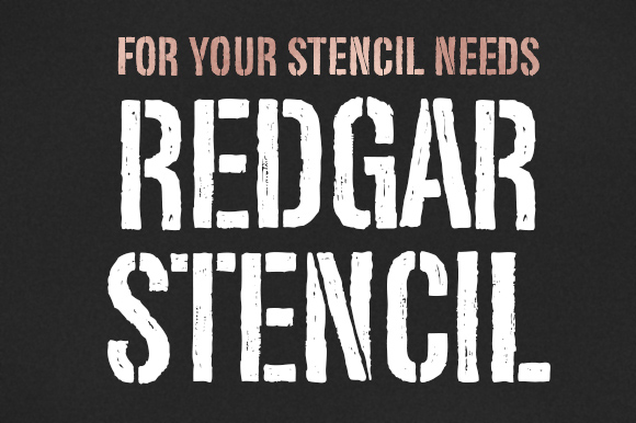 Redgar Stencil: A Bold, Versatile Display Font