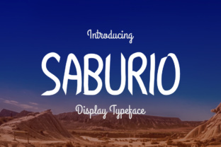 Saburio: A Bold Display Font