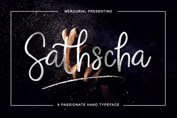 Sathscha: A Handwritten Font for Creative Campaigns