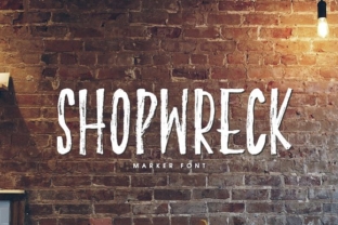 Shopwreck: A Handcrafted Display Font for Distinctive Web Identity
