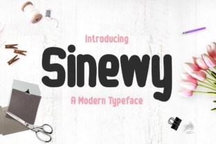 Sinewy: A Playful Display Font That Lifts Digital Headlines