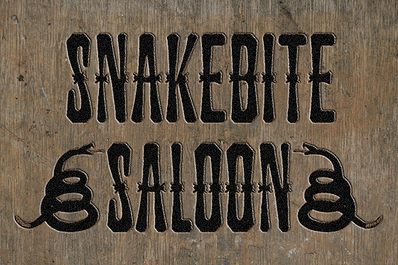 Snakebite Saloon: A Font That Brings Character