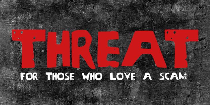 Threat: A Bold Display Font