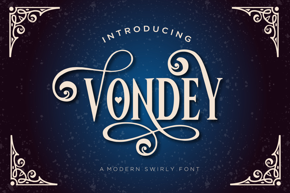 Vondey: A Display Font for Elegant Design