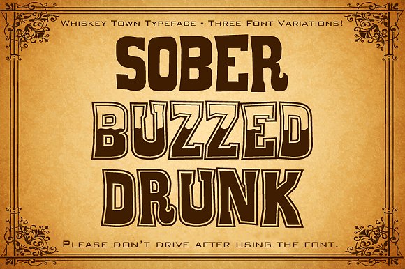 Whiskey Town Font for Bold Editorial Design